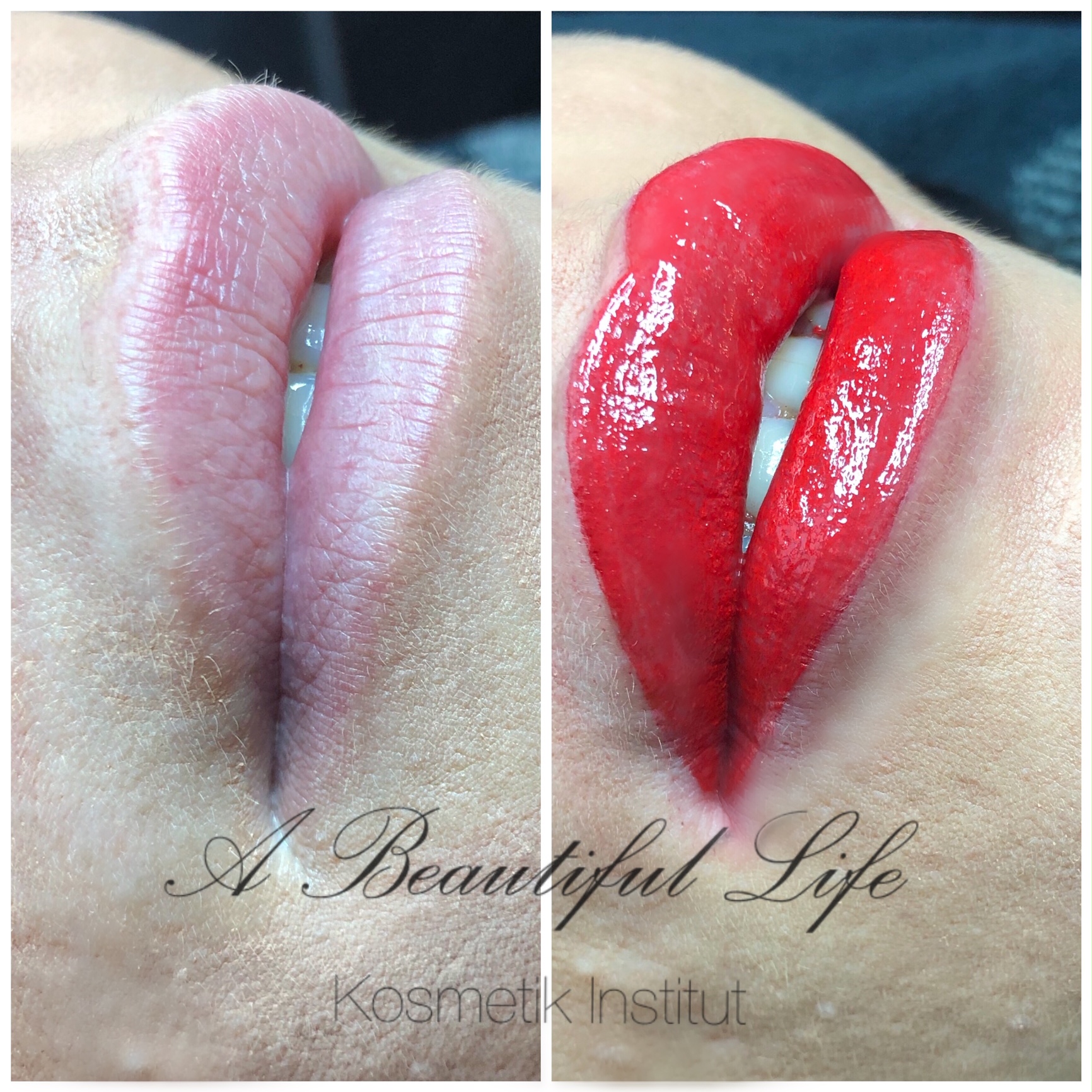 Lippen Vollschattierung